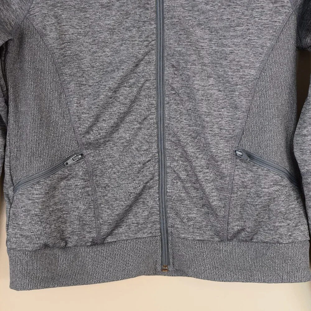 Girl's Avia Lightweight Soft Grey Athletic Casual Performance Jacket Athleisure